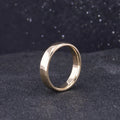 Starsgem Simple Gold Jewelry Brushed Gold Rings Men Wedding Engagement Ring Band 14K Yellow Plain Gold Ring Designs for Men