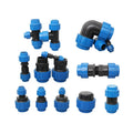 PE Water Pipe Quick Coupling Joint 1/2" 3/4" 1"1.2" 1.5" Male Thread