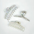 MIO Hair Claw Big Jaw Large Acrylic Hair Clip Clear Shark Hair Clamp for Women Ladies Elegant Accessories