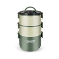 Large Capacity Three-layer 304 Stainless Steel Insulated Lunch Box Portable sealed Round Food Storage School Lunch Box