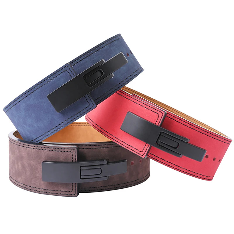 2023 New Arrival Breathable Cowhide Leather Waist Belt for Fitness and Body Building Cowhide Lever for Weight Lifting