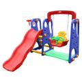 3 in 1 Indoor Plastic Playground Set With Swing and Slide Educational Sports & Entertainment Toys for Kindergarten MegaBDM