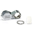 Fable Brand 10 X 18 mm Lens Handheld Portable Pocket With 3 Sets of Glass Optical Lenses Triplet 10x Loupe