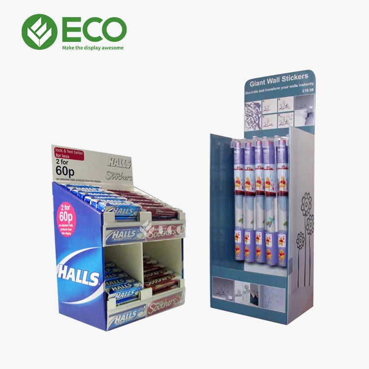 Customized Foldable Modern Supermarket Retail Countertop Display Rack for Chewing Gum