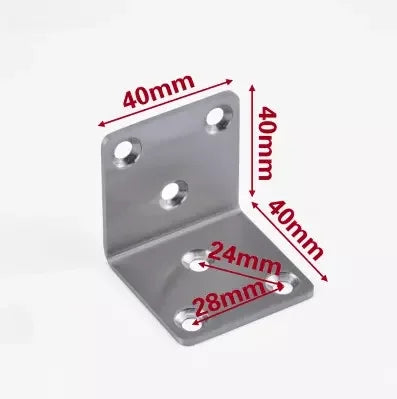 Customisable Steel Metal Corner Hardware Size Brackets with Logo Product Category Brackets