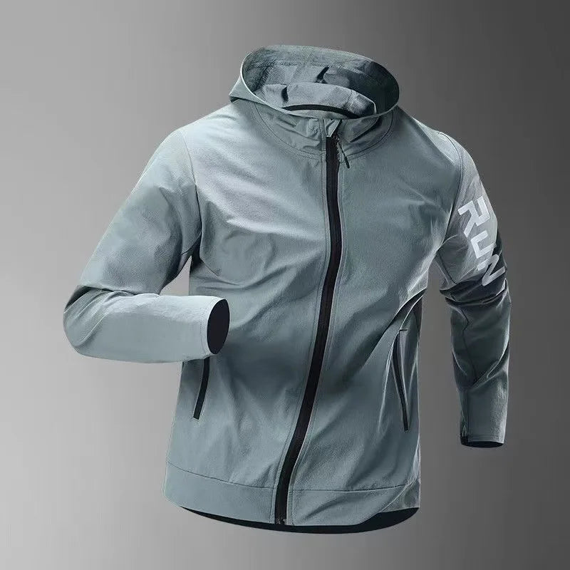 New Spring and Autumn Europe and the United States Men's Coat Sports Jacket Men Casual Solid Color Coat