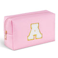 A-Z Letter Cosmetic Bag Portable Waterproof Makeup Bag for Girls Women Make up Pouch