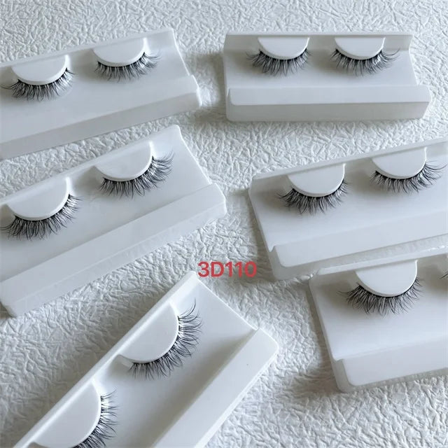 Managa Lashes Spiky Wispy Natural Anime Japanese Eyelashes Spike Asian Dolly Clear Band Lash Strip Goddvenus Mixed Short Eyelash