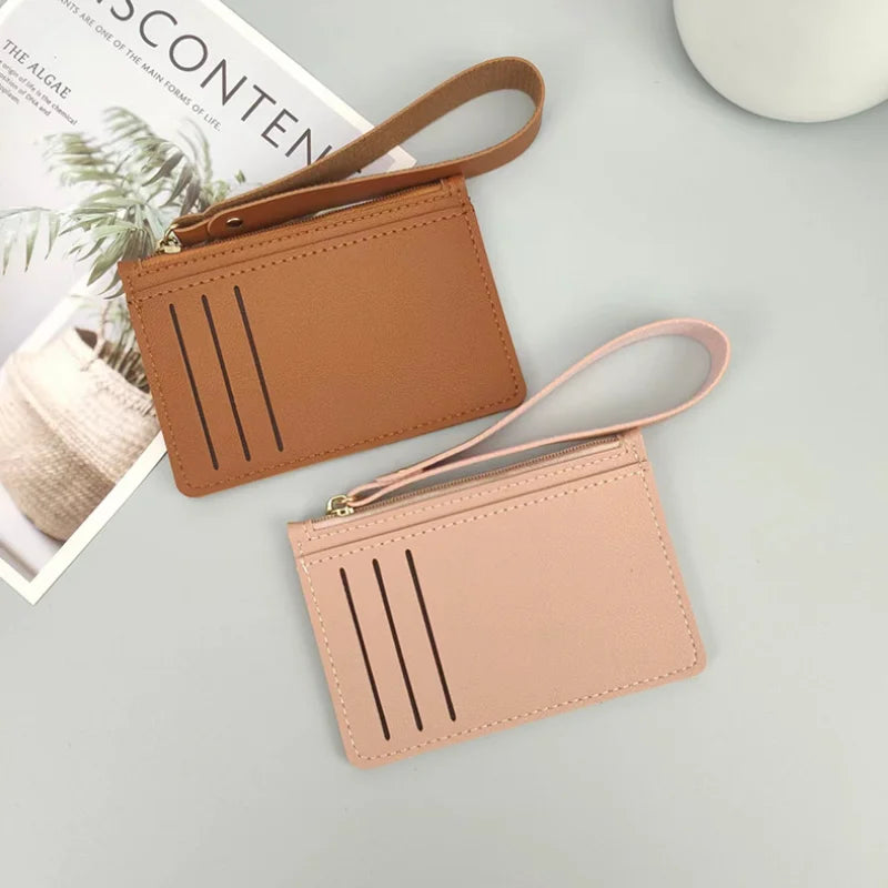 Small RFID Wallet Women Minimalist Leather Wallet Thin Card Holder Credit Card Short Wallet