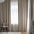Vintage Style Blackout Curtains Premium Acrylic Polyester Classic Knitted Fabric Hook Pocket Processing Cafe Use Spring Format