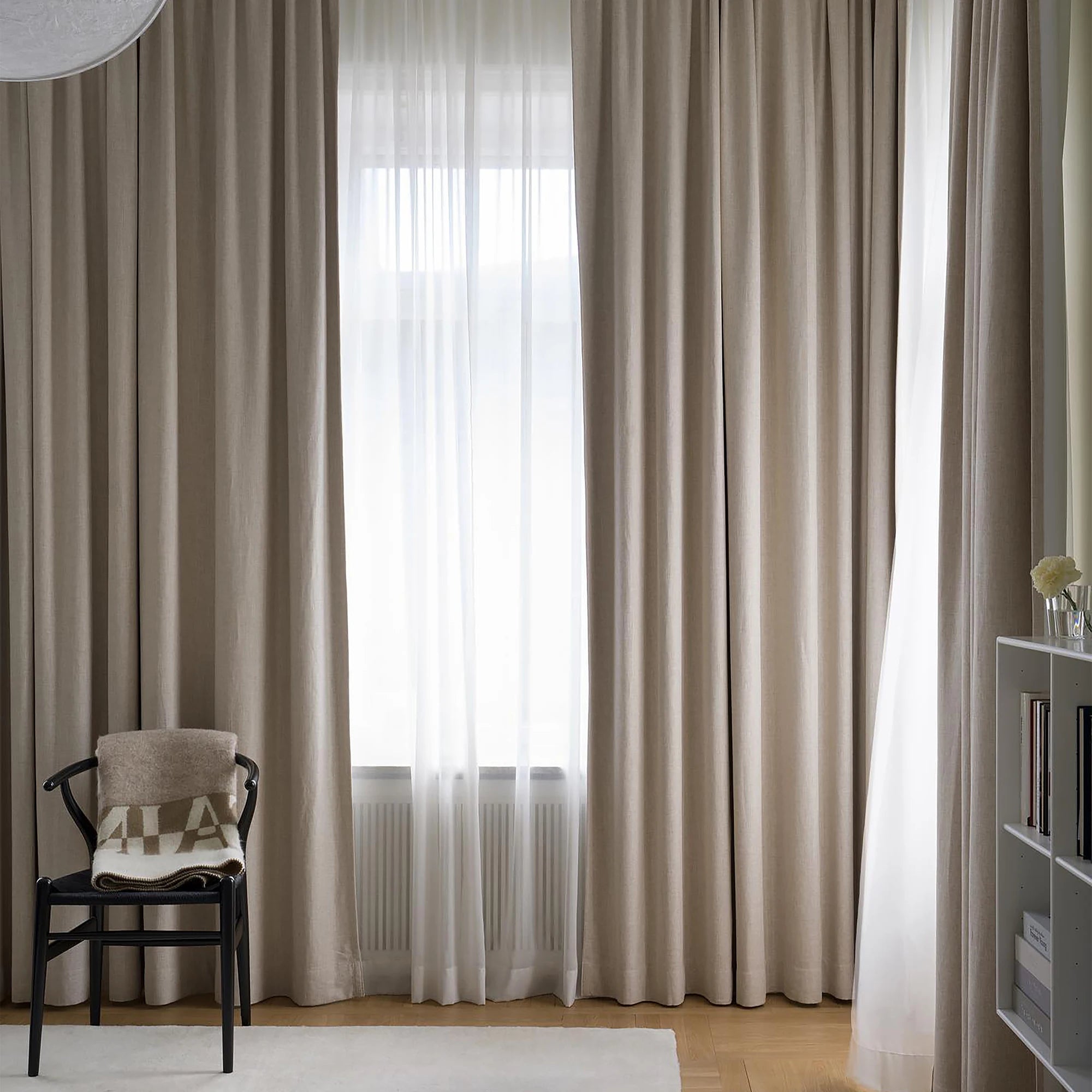 Vintage Style Blackout Curtains Premium Acrylic Polyester Classic Knitted Fabric Hook Pocket Processing Cafe Use Spring Format