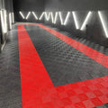 Rigid Modular Colorful Eco-Friendly Interlocking Garage Floor Tiles Plastic Garage Flooring Mats for Car Detailing Shop Workshop