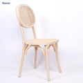 Sunzo Natural Nordic Solid Wood Bentwood Dining Chair Home Furniture for Apartment Use Cooling Feature for Restaurant Banquet