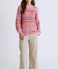 Logo Designer Drop Shipping 10pcs MOQ Women's Custom Crew Neck Casual Style Knitted Sweater