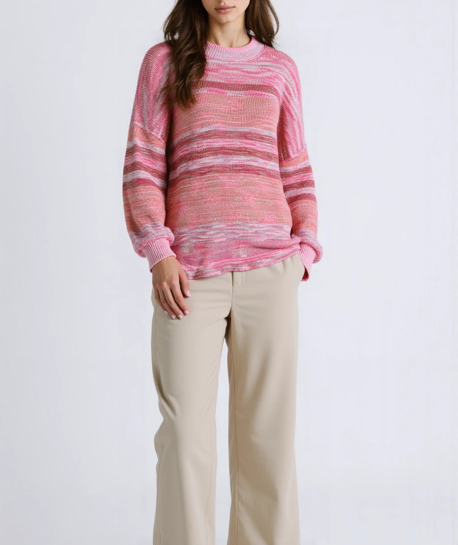 Logo Designer Drop Shipping 10pcs MOQ Women's Custom Crew Neck Casual Style Knitted Sweater