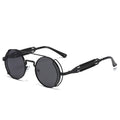 Luxury Vintage Round Metal Frame Steampunk Fashion Sunglasses