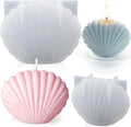 Seashell Candle Molds Scallop Silicone Molds Wedding Home Decoration Silicone Shell Candle Mold for Candle Soap Making Beach