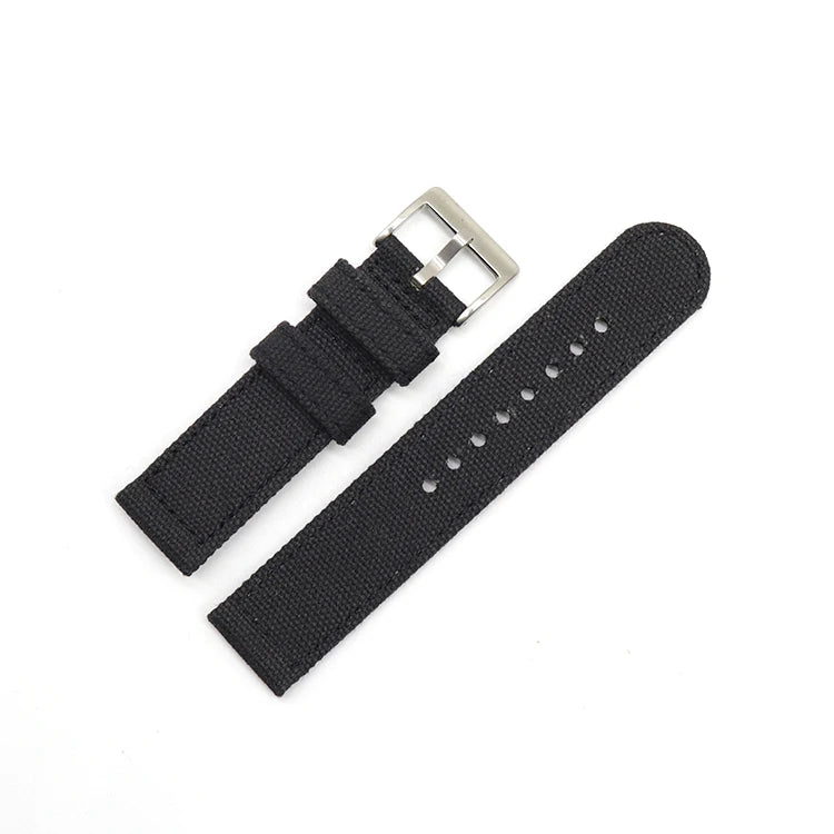 High Quality Canvas Watch Band Custom Smart Watch Strap 20 MM Fashion Fabric Watch Bracelet 18 20 22 24 mm
