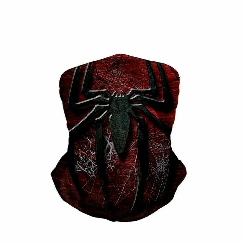 Custom Sublimation Printing Seamless Spider Man Neck Tube Bandana for Men Women