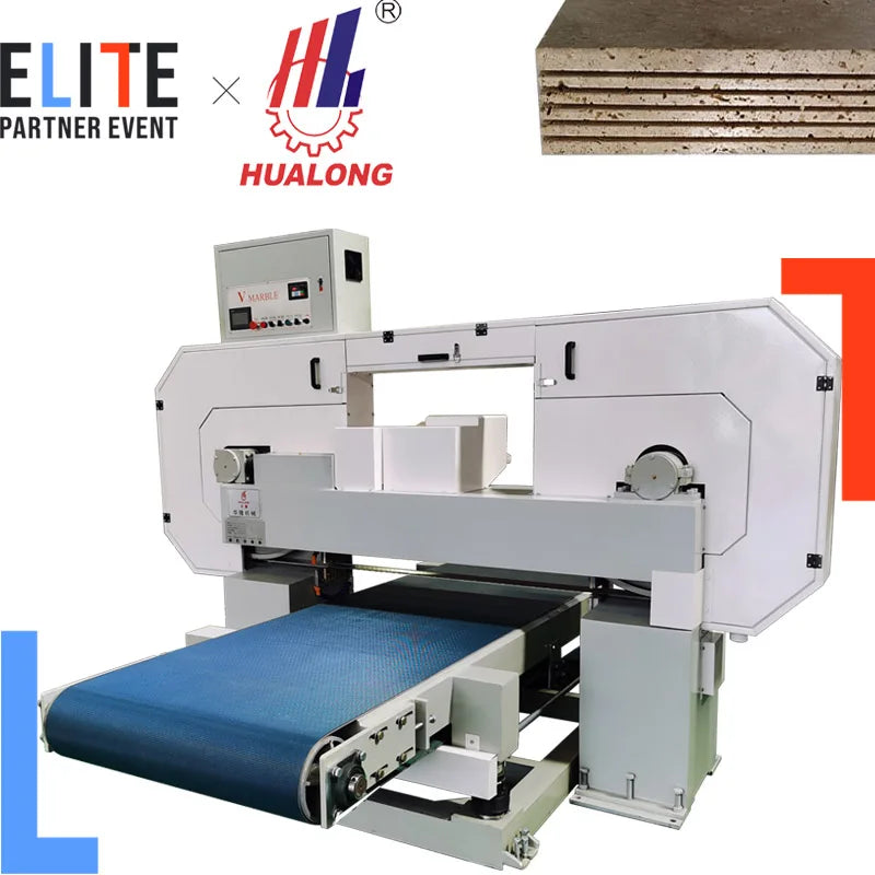 Hualong Stone Machinery Marble Block Cutter Slab Cut Into Slices Diamond Wire Stone Band Saw Splitter Splitting Machine for Sale