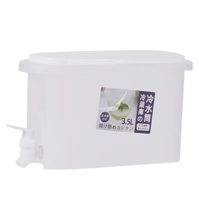 Beeman 3.5L Plastic Cold Juice Drink Dispenser Refrigerator Cold Water Bottle