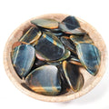 Huiying In Stock Sell Natural Tiger Eye Stone Blue Tiger Eye Guitar Accessories Picks Guitar Plectrums Mixed Colors
