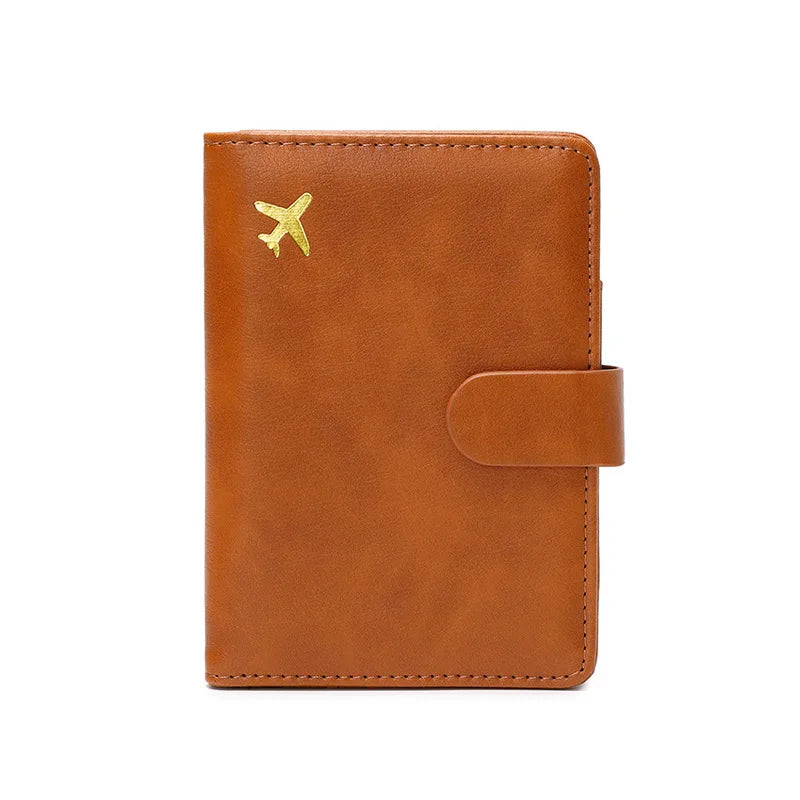 Factory Custom and Wholesale RFID Passport Hold Multifunction PU Leather Passport Holders Card Wallet for Travel