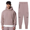 CXFY-FY Two Piece Sportswear Men's Running Clothes Suit Leisure Activewear Solid Color Fitness Sportswear Custom logo