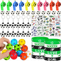 Soccer Theme Sport Party Favors Stickers Keychains Birthday Chinese New Year Party Decoration Kids Goodie Bags Fillers Gifts