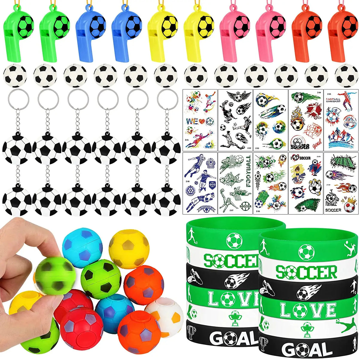 Soccer Theme Sport Party Favors Stickers Keychains Birthday Chinese New Year Party Decoration Kids Goodie Bags Fillers Gifts