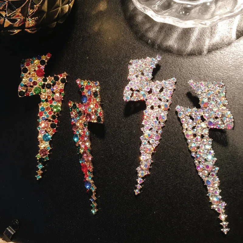 Wholesale 14K Gold Filled Rhinestone Flash Light Drop Earrings for Women Fashion Jewelry