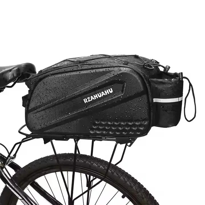 Outdoor Waterproof Cycling Bike Rear Seat Bag 10L Capacity Bike Trunk Storage Bag with Reflective Strip