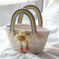 Summer Beach Embroidery Moroccan Straw Tote Bag Straw Bag Straw Beach Bag for Women