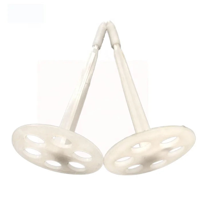 Plastic Wall Plug Fastener Smooth Shank Industrial Grade White for Insulation Panels