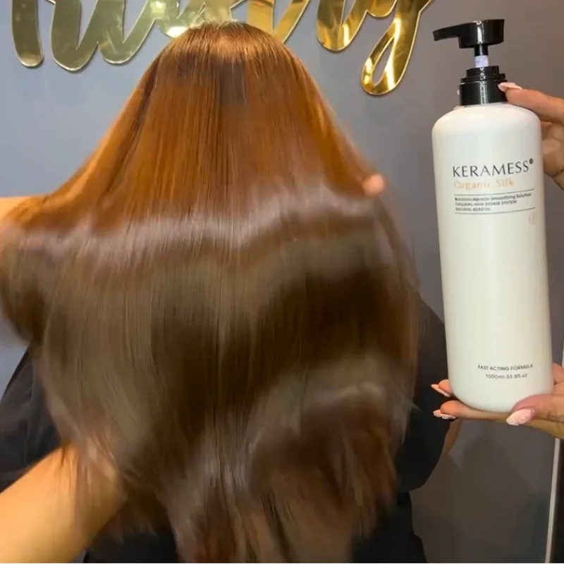 Professional Nano Organic Brazilian Keratin Treatment for Hair Straightening Formaldehyde Free Long-Lasting Smoothing & Repair