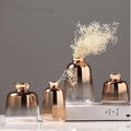 2020 New Arrival Art Deco Golden Rim Design Wedding Easter Flower Glass Vase