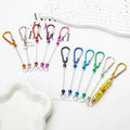 DIY Bulk Beaded Small Backpack Accessories Simple Style Mountaineering D-Lock Metal Hook Sleutelhanger for Buckle Rechargeable