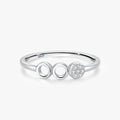Ailmay Real 925 Sterling Silver Minimalism Round Dazzling CZ Elegant Finger Ring for Women Wedding Engagement Statement Jewelry