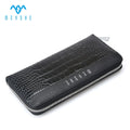 Custom Latest Fashion Black PU Leather RFID Women Long Zip RFID Blocking Wallets with Large Capacity & Multi-Function