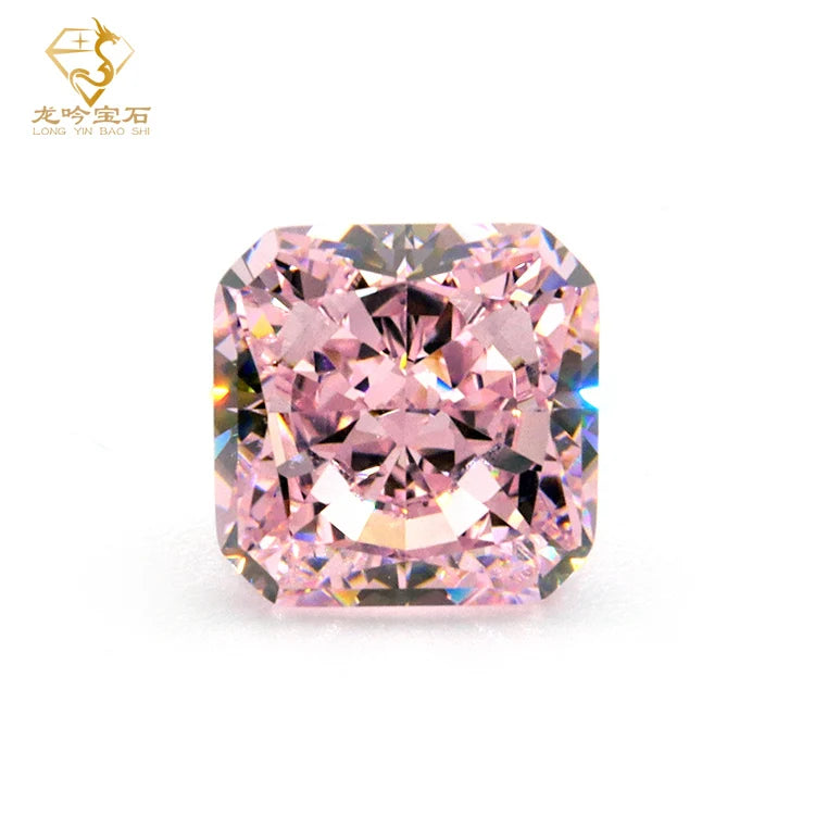 Junyuan Jewelry Best Selling Top Quality PinkCrushed Ice Cut CZ Gems Cz Loose Stones