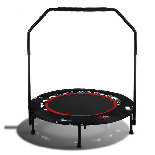 Outdoor Stainless Steel 40 Inch Round Trampoline for Fitness Exercise Foldable PVC Jumping Kids' Sports Equipment Home Use Parks