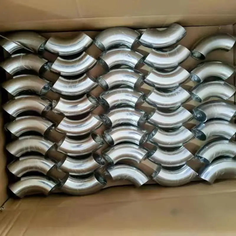 LongDing Factory Supply Food Grade Pipe Fitting 1.5 Inches 2 Inch Stainless Steel Welded Elbow 45 90 Degree Pipe Connection