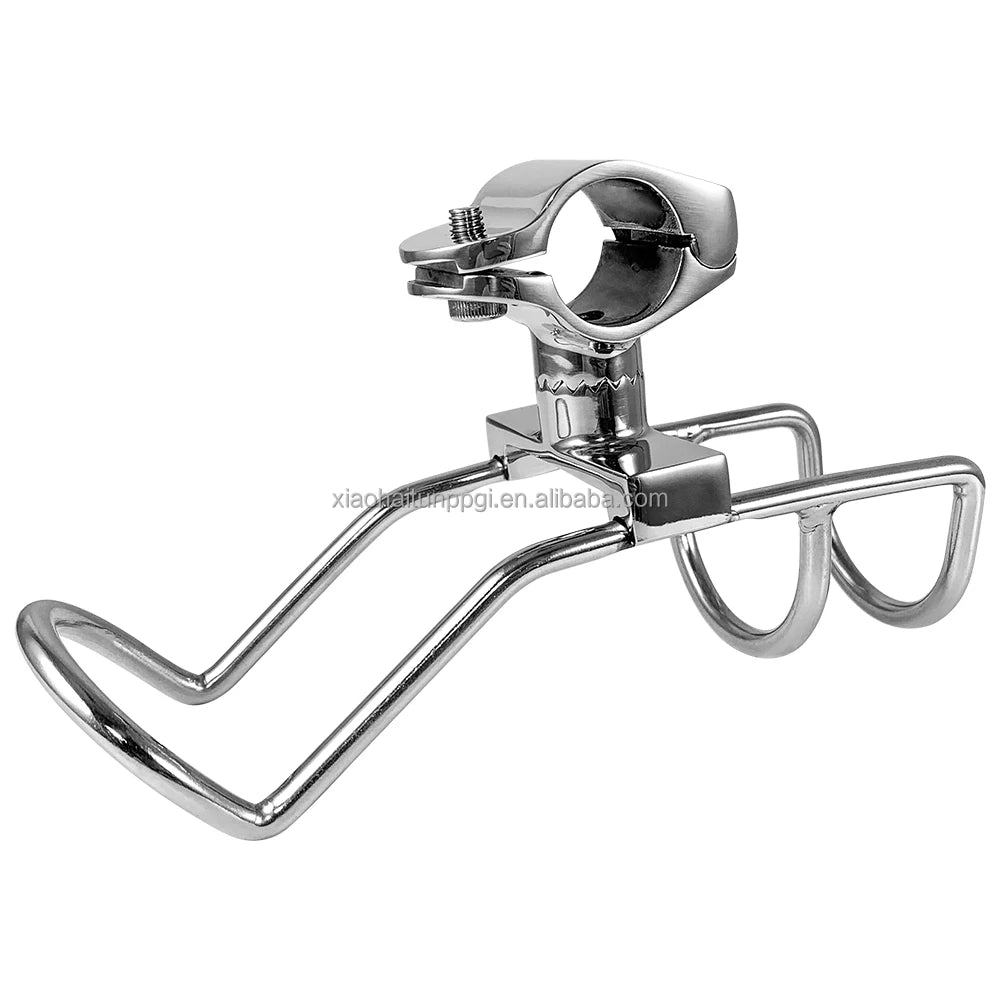 Little Dolphin Fishing Boat Accessories Rod Holder Marine AISI 316 Stainless Steel Rail Mount Adjustable Fishing Rod Holder Yacht Yacht