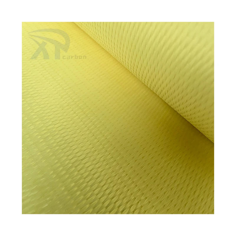 Factory Hot Sale Yellow Ud Aramid Fiber Fabric Unidirectional Aramid Fiber Kevlar Cloth Ud