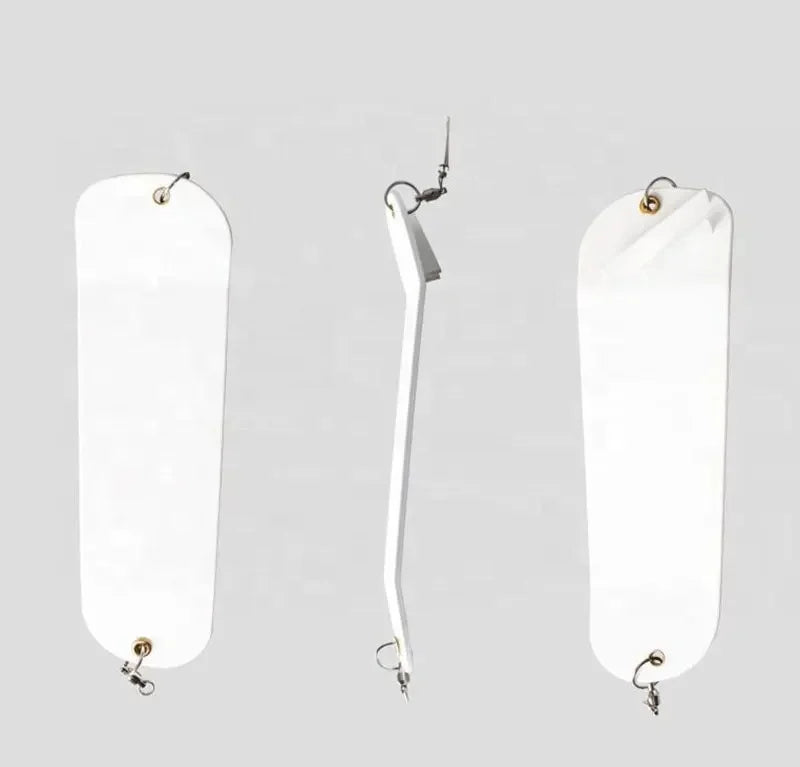 8.5in 11in White Color Dodgers Trolling Flasher ABS Trolling Fishing Diving Flash Board Salmon Trolling Lures Flashers