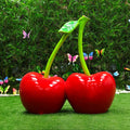 Modern Decorative Fruit Painting Popular Classic Beautiful Vegetables Fiberglass Cherry Sculpture for Sale