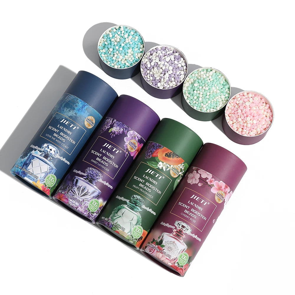 Jieti Laundry Detergent Scent Fragrance Booster Fabric Softener Long-Lasting Protection Scent Booster Beads 4 Scents