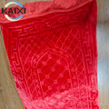 Factory Direct Foldable Travel Velvet Islamic Prayer Mat with Washable Reversible Cushioned FoamHome Use by Muslim
