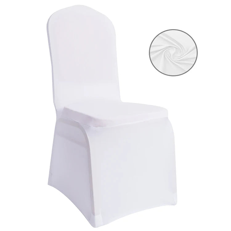 Factory Direct White Spandex Wedding Chair Slipcovers for Meetings