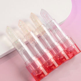 HANDAIYAN 4 Colors Long-lasting Moisturizing Glitter Lipstick Wholesale Temperature Change Lip Blam Makeup Cosmetics